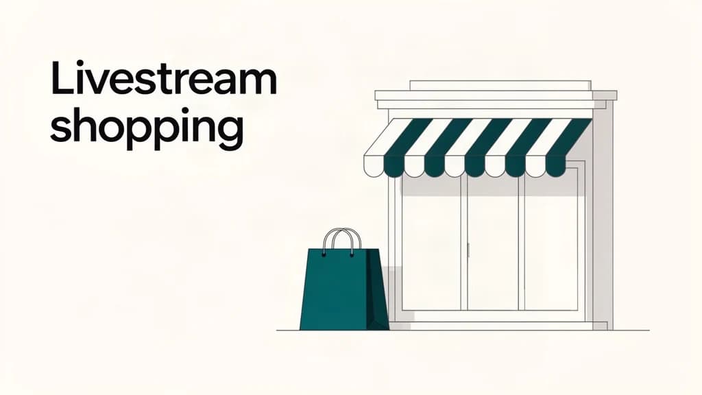 Livestream shopping e-commerce