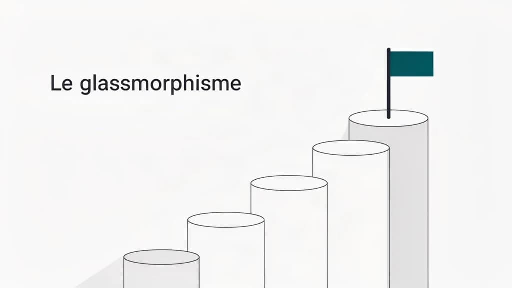 Glassmorphisme tendance design 2025