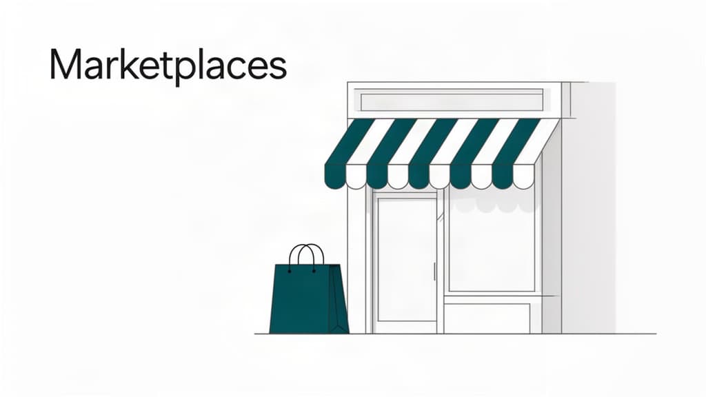 Marketplace Amazon Cdiscount vs boutique en ligne propre 2026