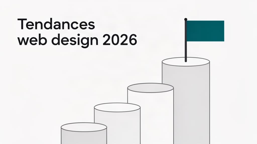 Tendances web design 2026 — interface minimaliste calm design